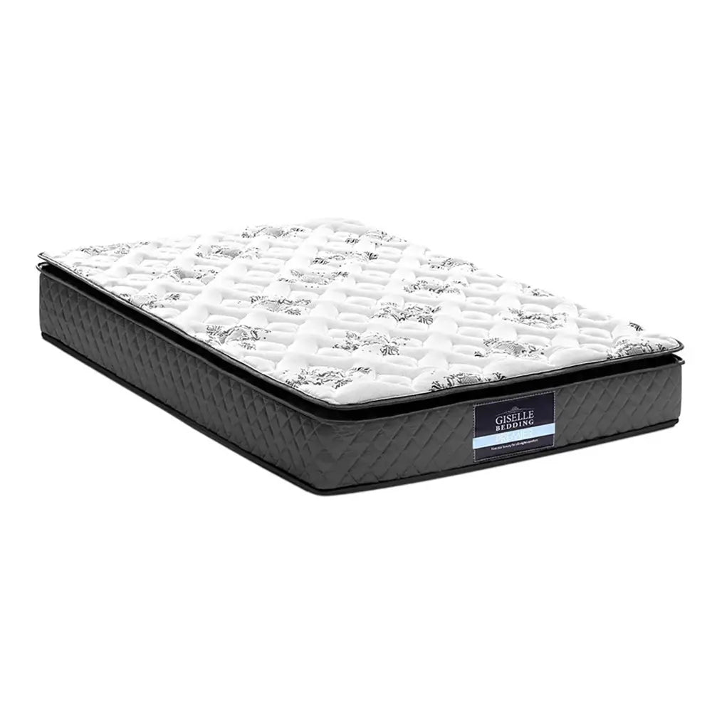 Giselle Bedding 24cm Mattress Pillow Top King Single - Furniture > Mattresses