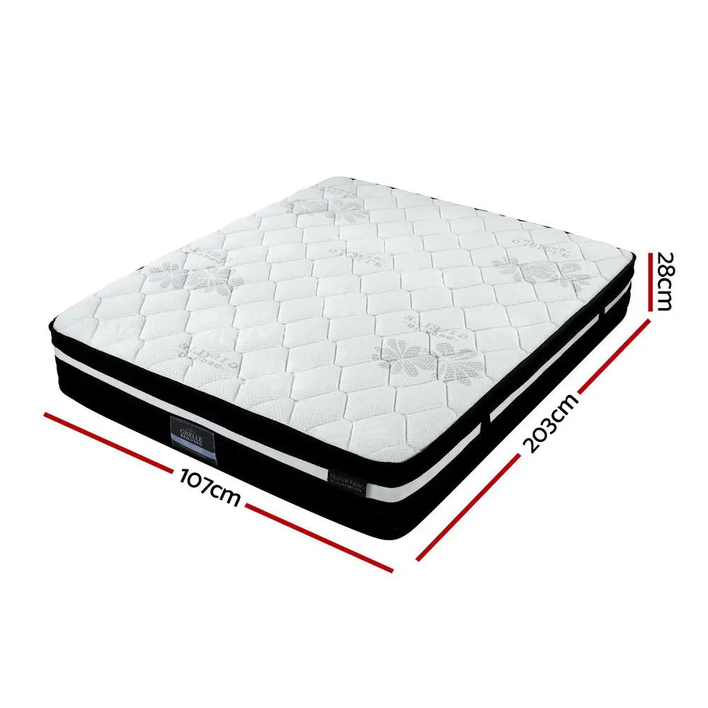 Giselle Bedding 28cm Mattress Super Firm King Single - Furniture > Mattresses