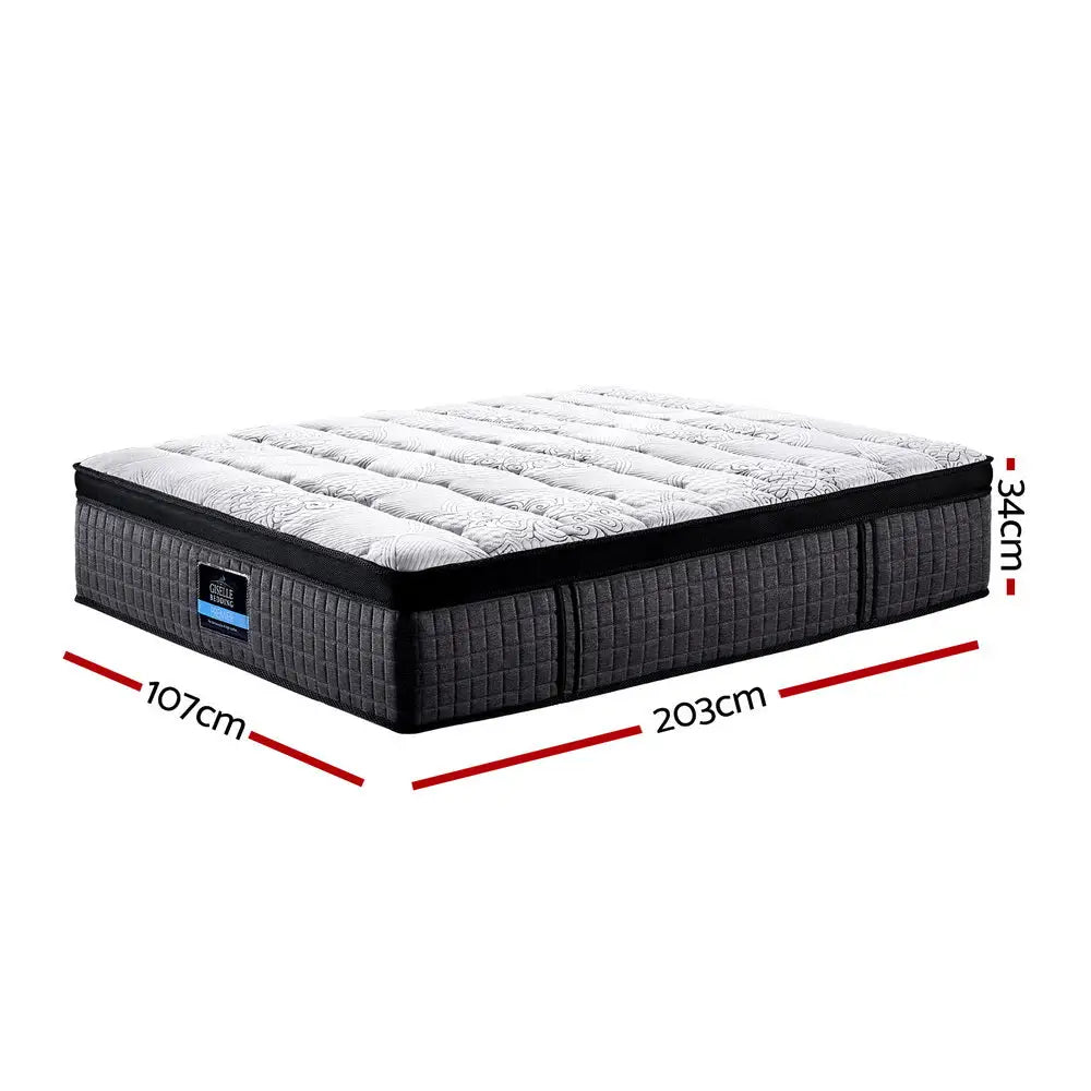 Giselle Bedding 34cm Mattress 9 Zone Latex Foam King Single - Furniture > Mattresses
