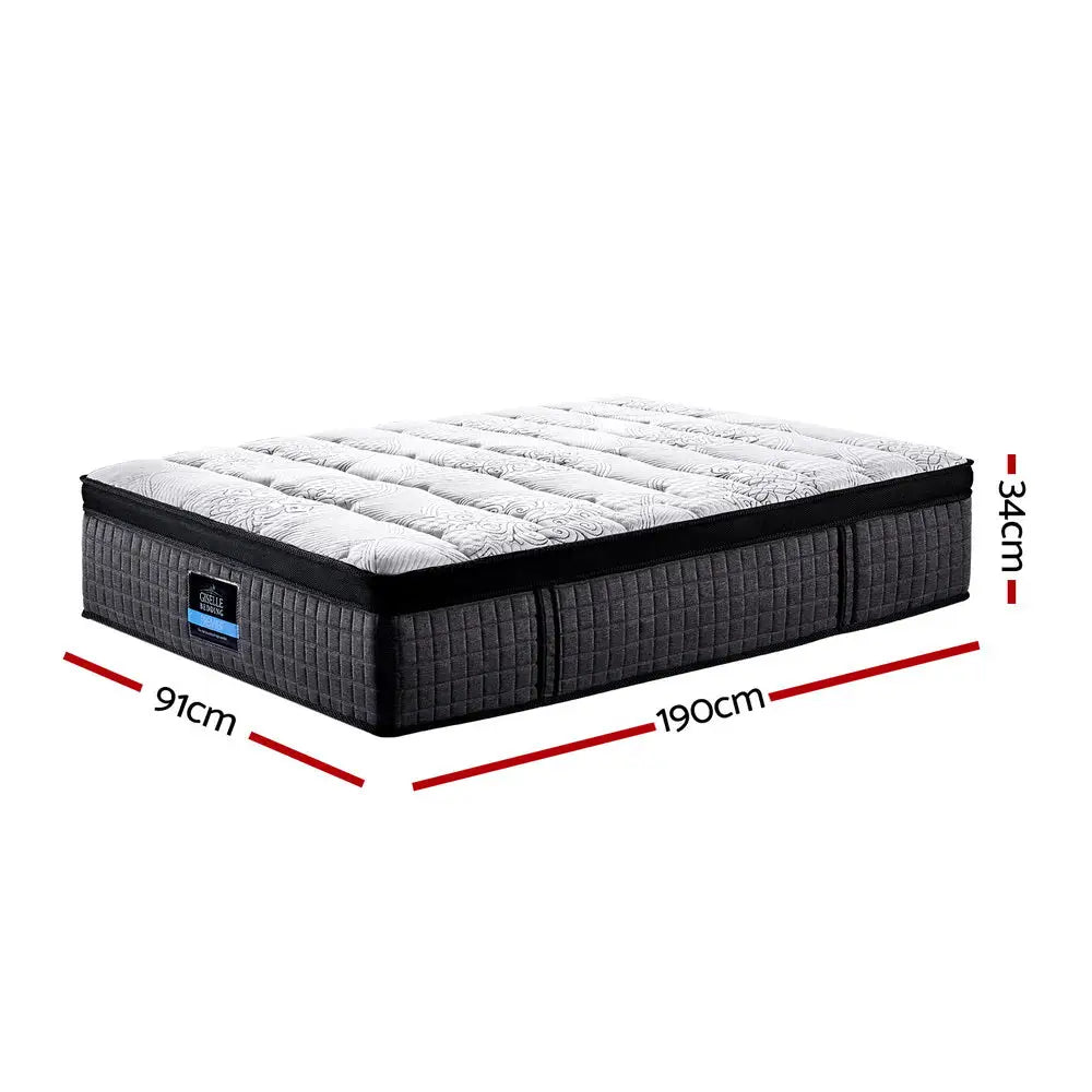 Giselle Bedding 34cm Mattress 9 Zone Latex Foam Single - Furniture > Mattresses