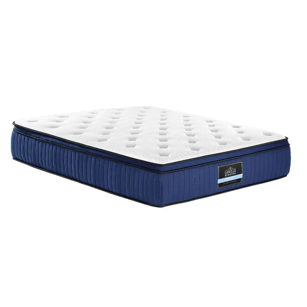 Giselle Bedding 34cm Mattress Cool Gel Memory Foam 7 Zone Double - Furniture > Mattresses