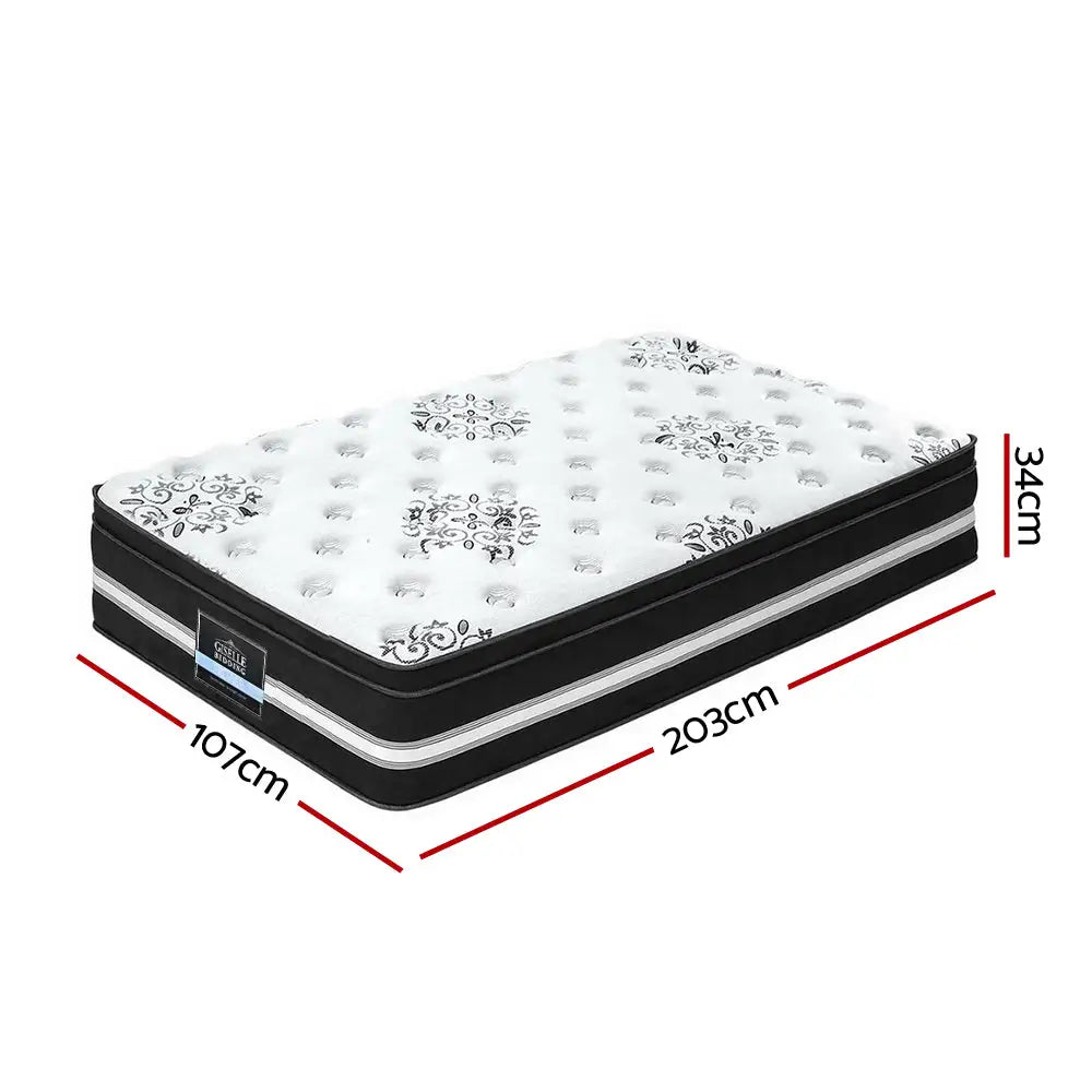 Giselle Bedding 34cm Mattress Cool Gel Memory Foam King Single - Furniture > Mattresses