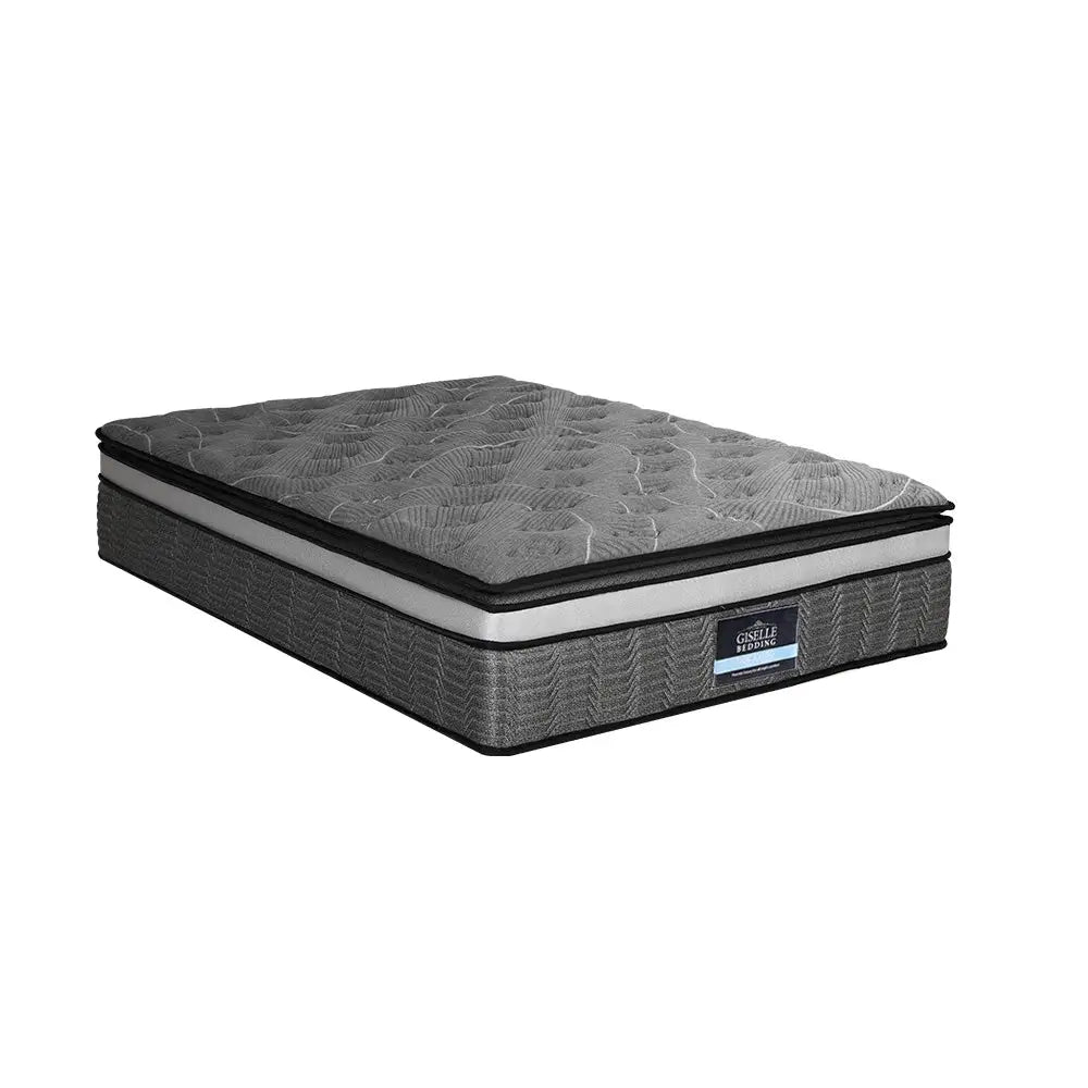 Giselle Bedding 34cm Mattress Double Layer Pocket Spring King - Furniture > Mattresses