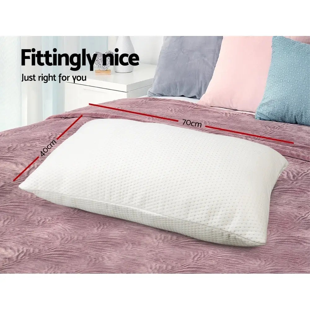Giselle Bedding Memory Foam Pillow 13cm Thick Twin Pack - Home & Garden > Bedding