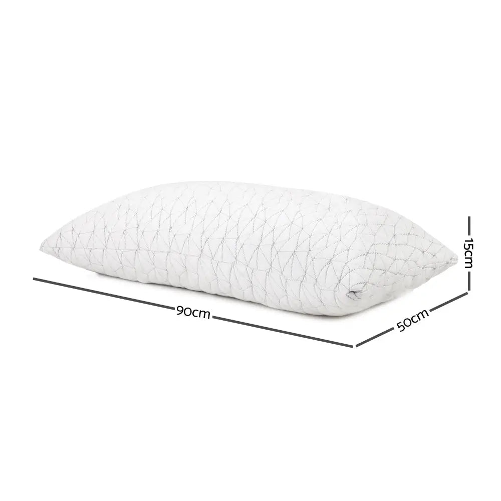 Giselle Bedding Memory Foam Pillow King Size Twin Pack - Home & Garden > Bedding