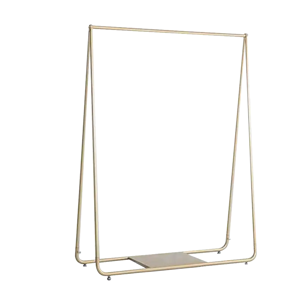 Gold Clothing Retail Shop Commercial Garment Display Rack - Furniture > Office