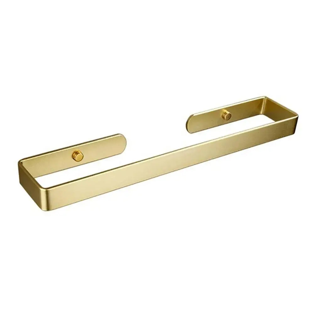 Gold Kitchen Bathroom Paper Holder Towel Holder Self Adhesive or Screw Mount 40cm - Home & Garden > Bathroom