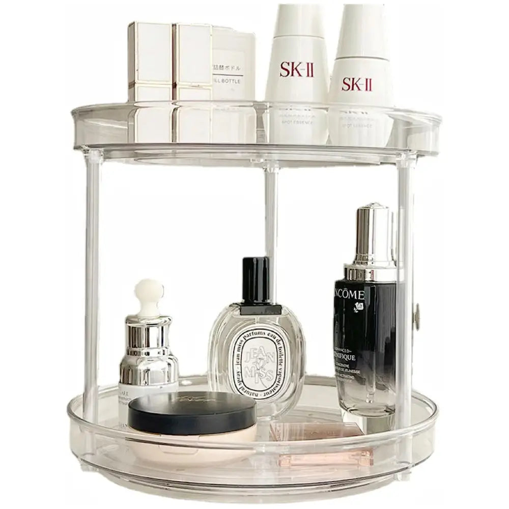 GOMINIMO 2 Tier Turntable Cabinet Organizer (Transparent) GO-TCO-100-BL - Home & Garden > Storage