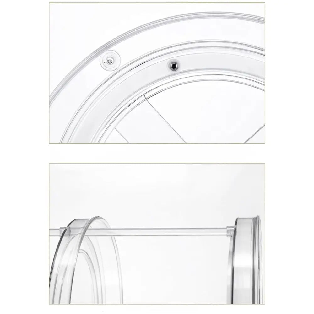 GOMINIMO 2 Tier Turntable Cabinet Organizer (Transparent) GO-TCO-100-BL - Home & Garden > Storage