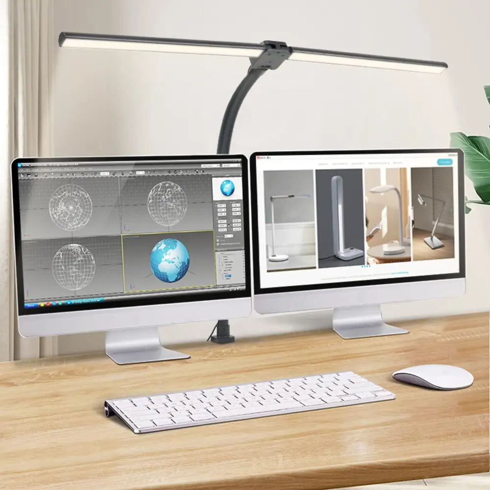 GOMINIMO 24W Double Head LED Desk Lamp with 5 Color Modes (Black)GO-SDL-102-YS - Home & Garden > Lighting