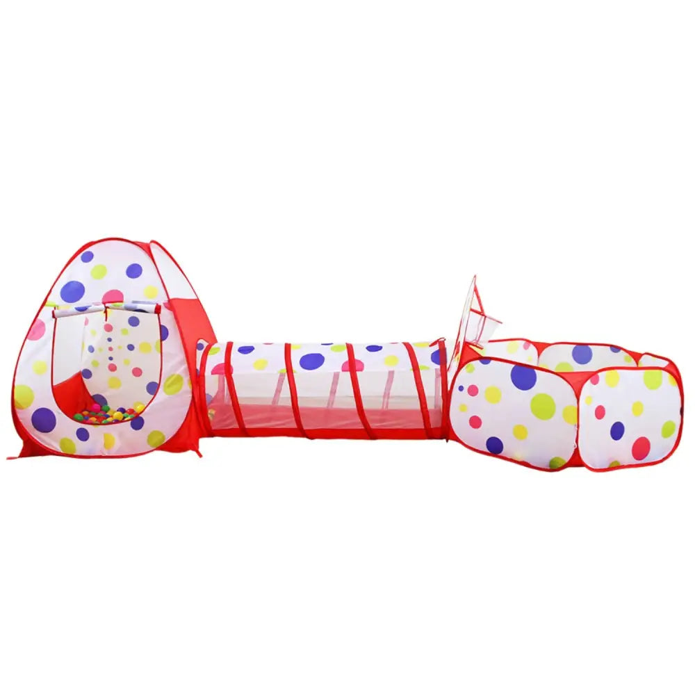 GOMINIMO 3 in 1 Mix Colour Dot Style Kids Play Tent GO-KT-114-LK - Baby & Kids > Kid’s Furniture