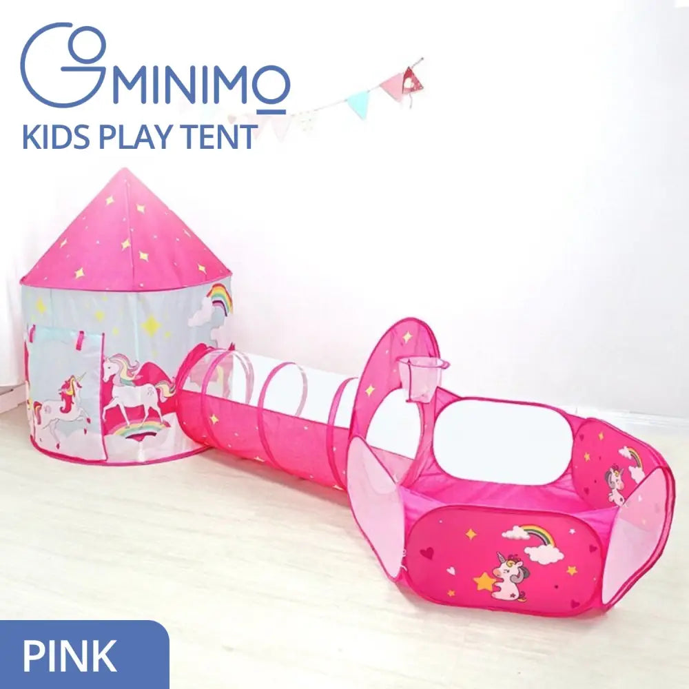 GOMINIMO 3 in 1 Unicorn Style Kids Play Tent (Pink) GO-KT-112-LK - Baby & Kids > Kid’s Furniture