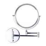 GOMINIMO 7 Inch Double-Sided LED Makeup Mirror with 10x Magnifying (Silver) - Health & Beauty > Makeup > Makeup Mirrors