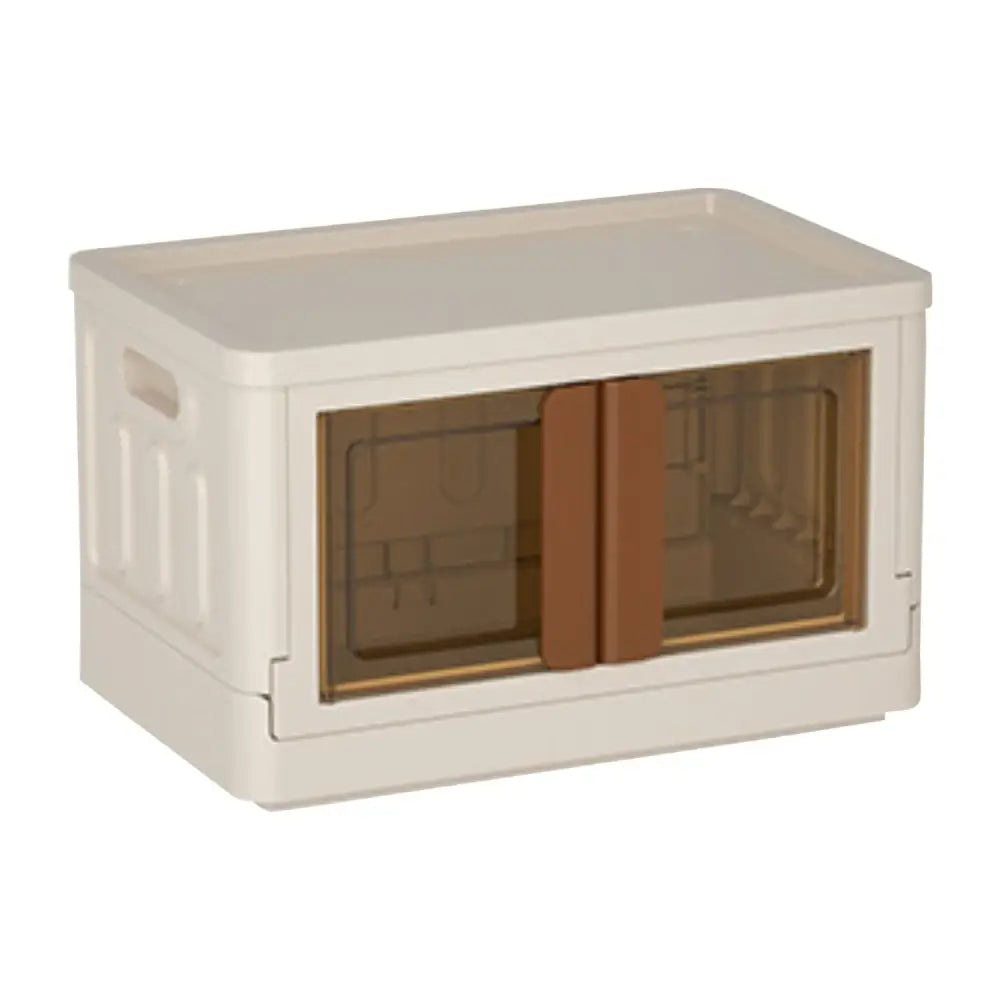 GOMINIMO 72L Foldable Storage Organizers(lvory + Brown) GO-FSCR-101-HXH - Home & Garden > Storage