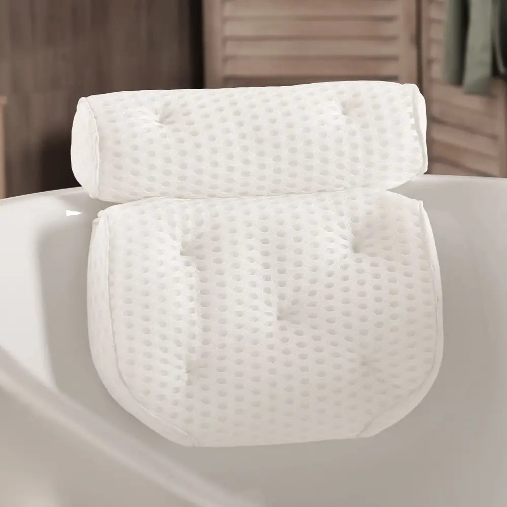 GOMINIMO Bathtub Spa Pillow with 4D Air Mesh and 7 Suction Cups - Home & Garden > Bedding > Pillows