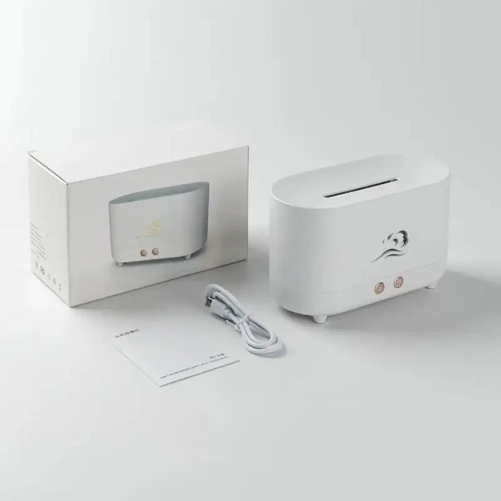 GOMINIMO Flame Humidifier Wind 225ml White GO-AD-104-HGJ - Appliances > Aroma Diffusers & Humidifiers