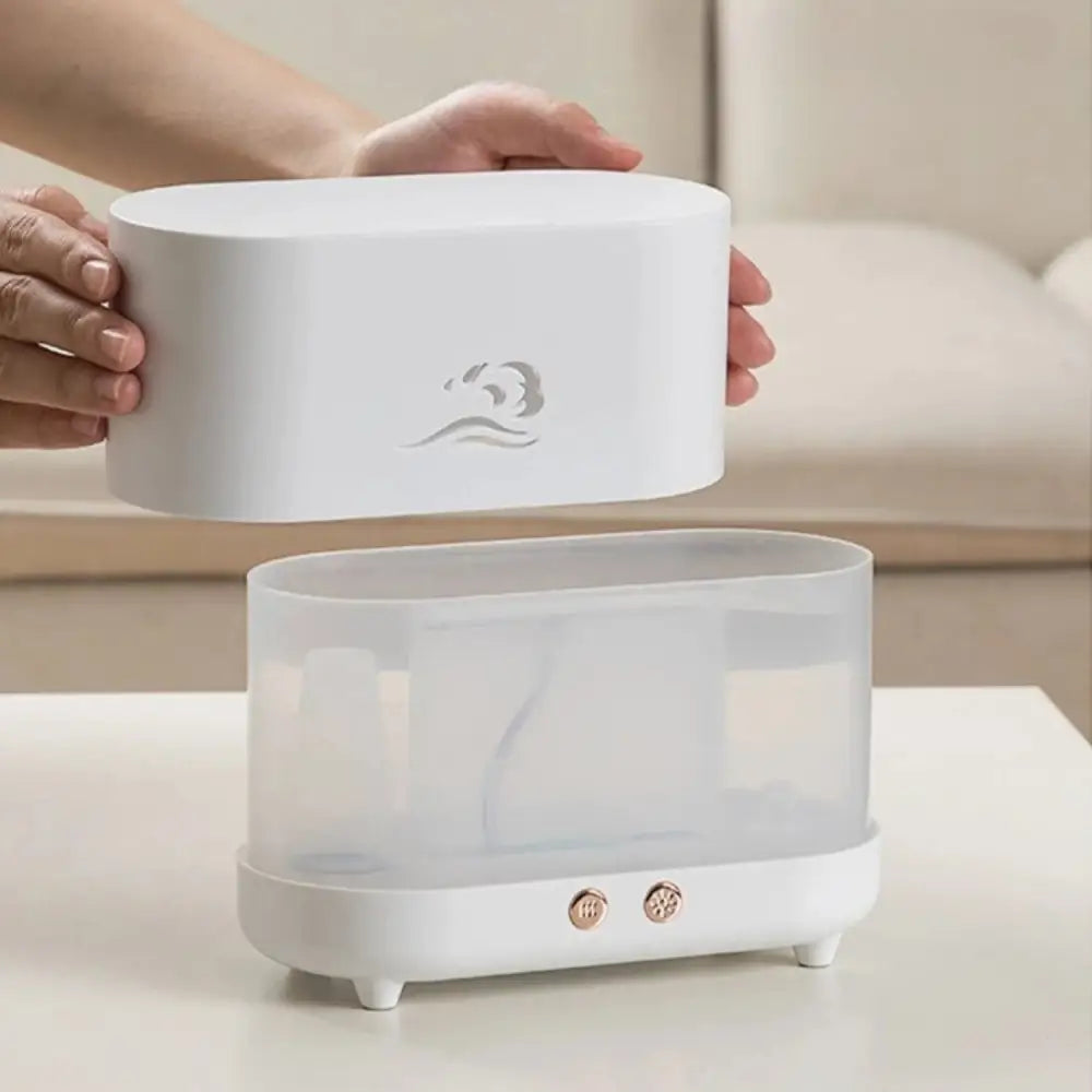 GOMINIMO Flame Humidifier Wind 225ml White GO-AD-104-HGJ - Appliances > Aroma Diffusers & Humidifiers