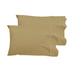 Grand Aterlier Pair of Queen Sized Pillowcases - Royal Gold - Home & Garden > Bedding > Pillowcases
