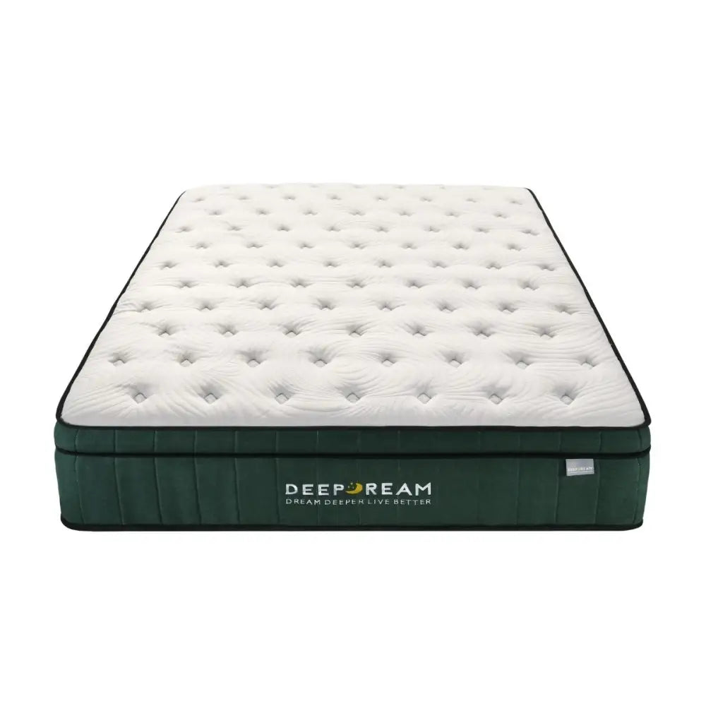 Green Tea Cool Gel Memory Foam Mattress 36cm 5 Zone Double - Furniture > Mattresses