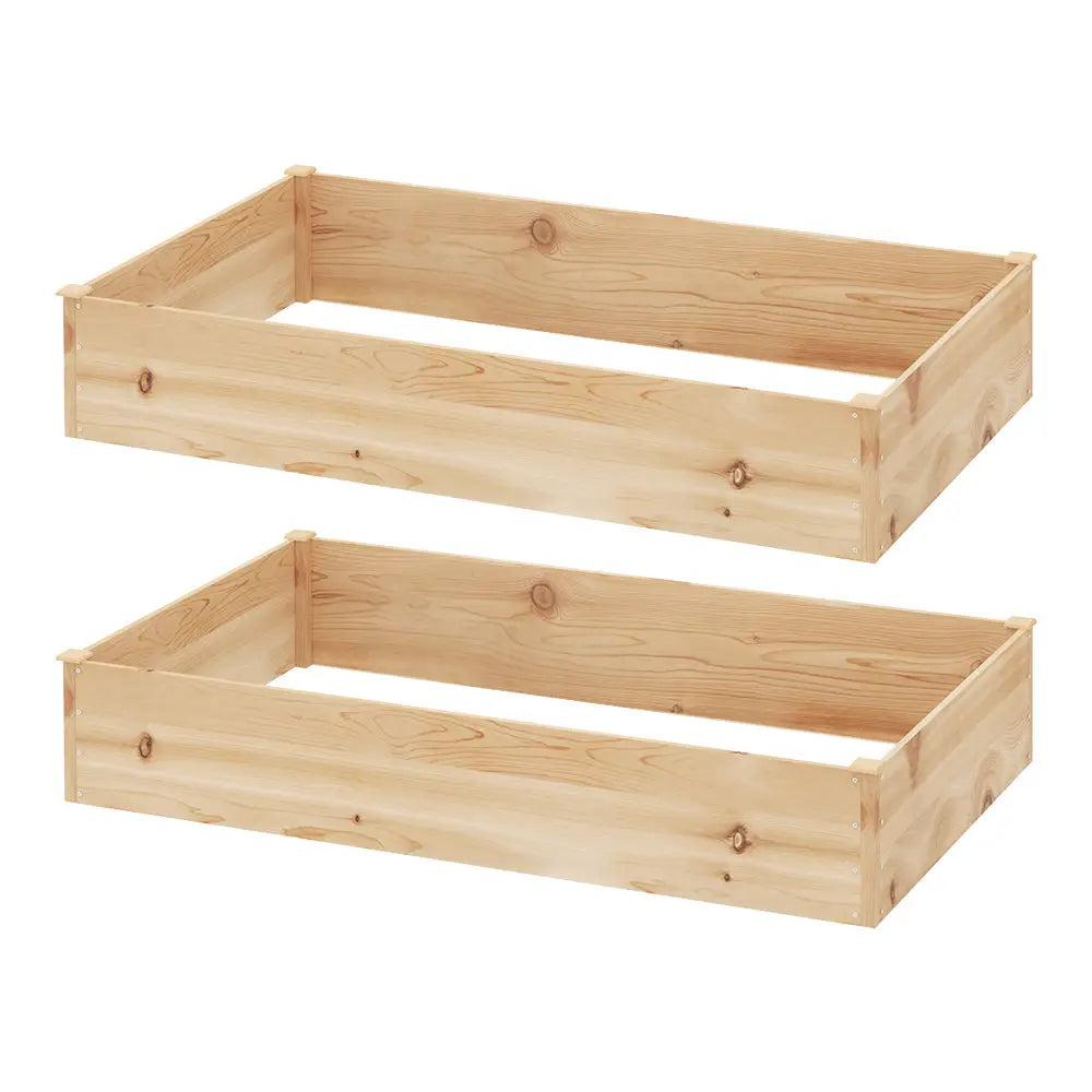 Greenfingers Garden Bed 150x90x30cm Wooden Planter Box Raised Container Growing - Home & Garden > Garden Beds