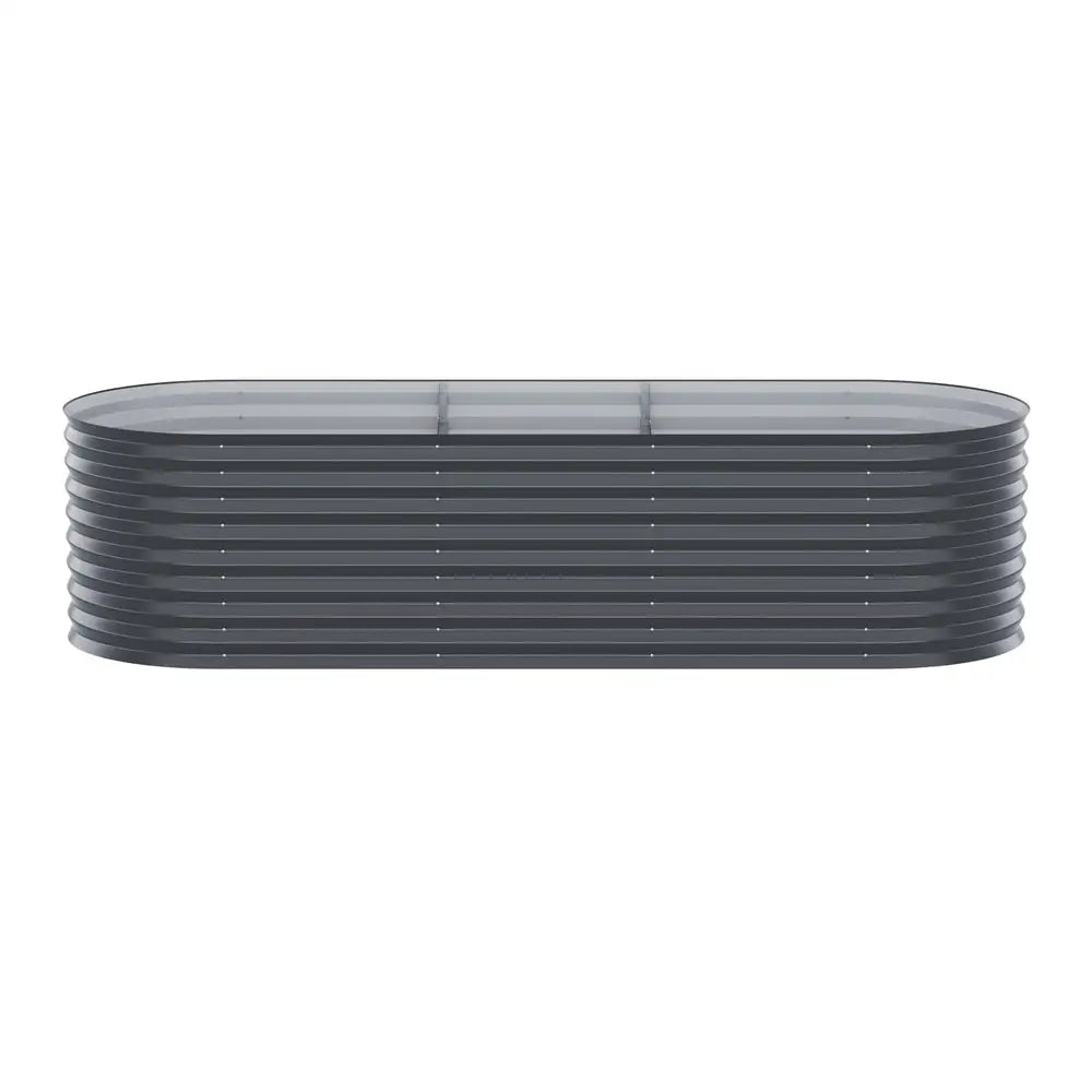 Greenfingers Garden Bed 240X80X56cm Oval Planter Box - Home & Garden > Garden Beds