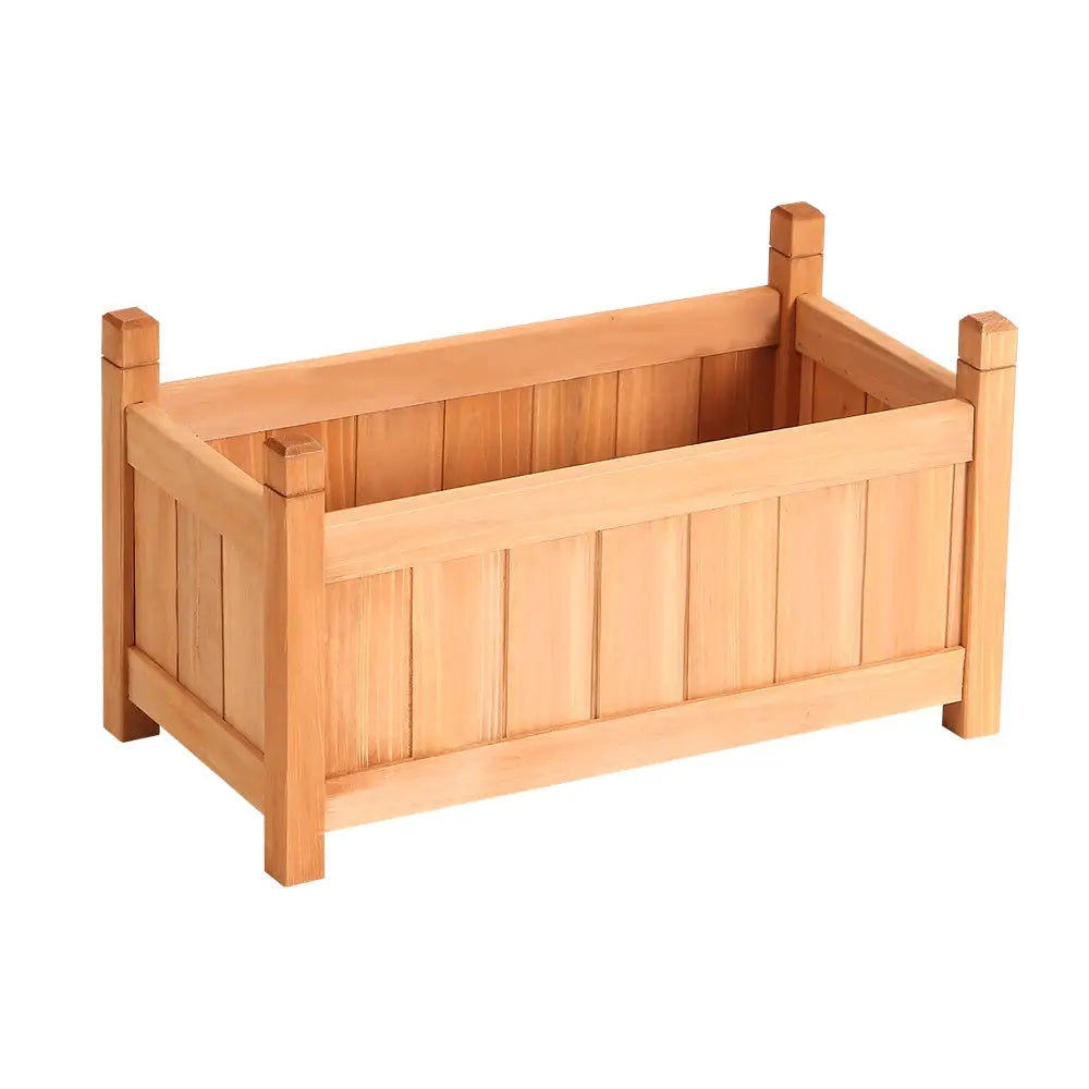 Greenfingers Garden Bed 60x30x33cm Wooden Planter Box Raised Container Growing - Home & Garden > Garden Beds