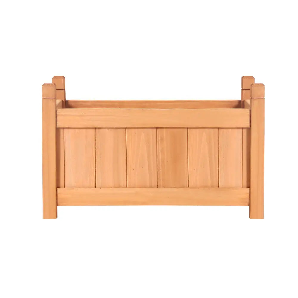 Greenfingers Garden Bed 60x30x33cm Wooden Planter Box Raised Container Growing - Home & Garden > Garden Beds