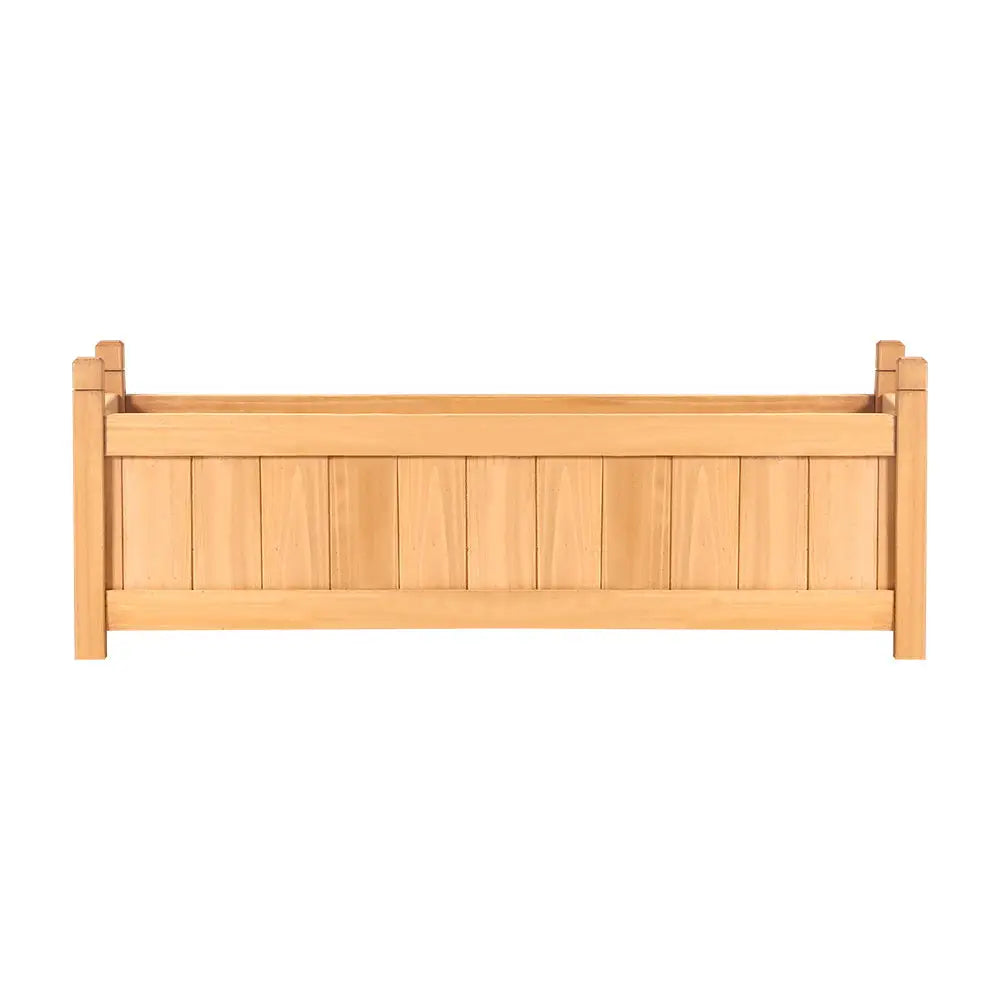 Greenfingers Garden Bed 90x30x33cm Wooden Planter Box Raised Container Growing - Home & Garden > Garden Beds