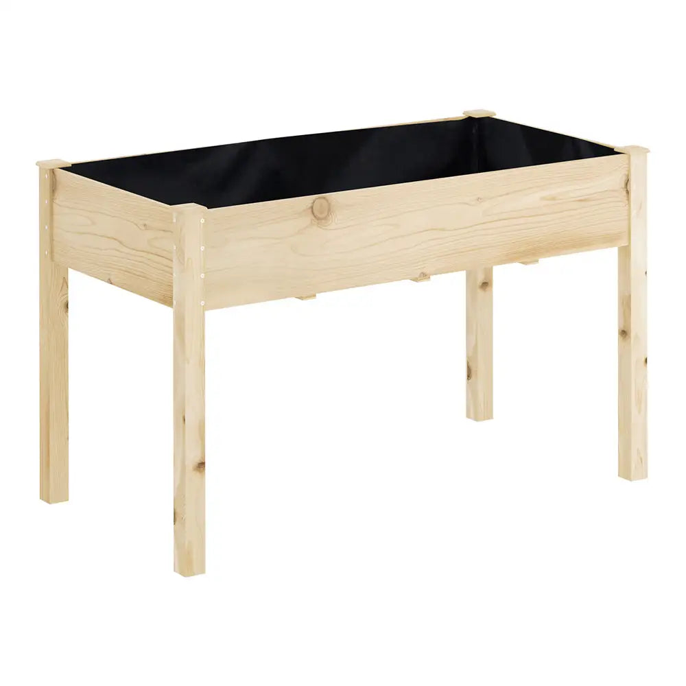 Greenfingers Garden Bed Elevated 120x60x80cm Wooden Planter Box Raised Container - Home & Garden > Garden Beds