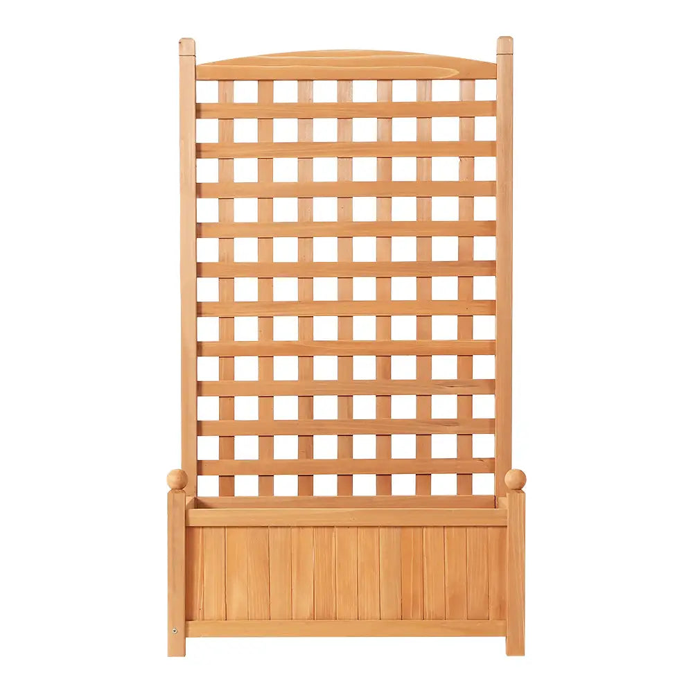 Greenfingers Garden Bed Wooden 64x35x115cm Planter Raised Box Container Trellis - Home & Garden > Garden Beds