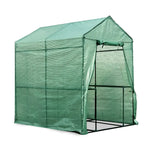 Greenfingers Greenhouse 1.2x1.9x1.9M Walk in Green House Tunnel Plant Garden Shed 4 Shelves - Home & Garden >