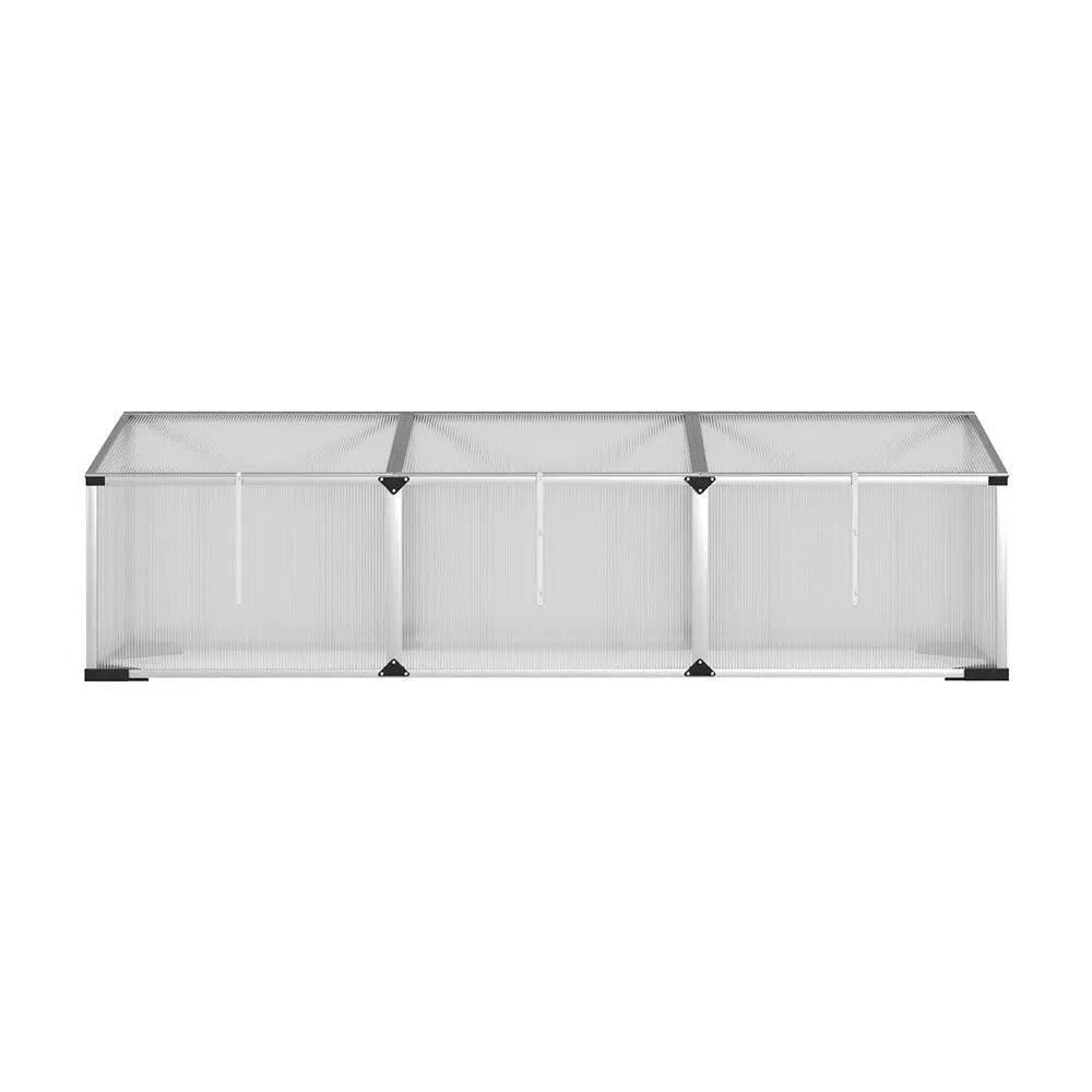 Greenfingers Greenhouse 180x50x50CM Cold Frame Plant Grow Aluminium Polycarbonate Green House - Home & Garden >