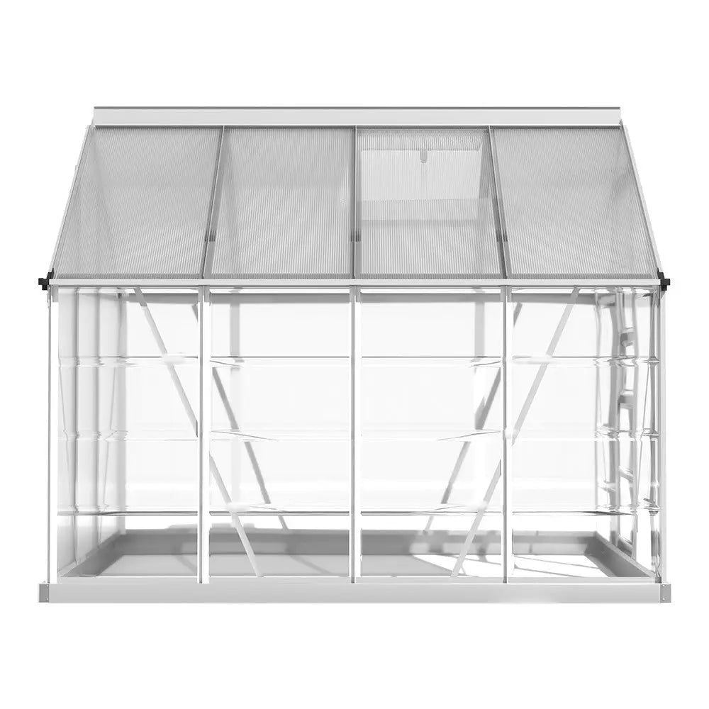 Greenfingers Greenhouse 2.48x1.89x2M Aluminium Polycarbonate Green House Garden Shed - Home & Garden > Green Houses