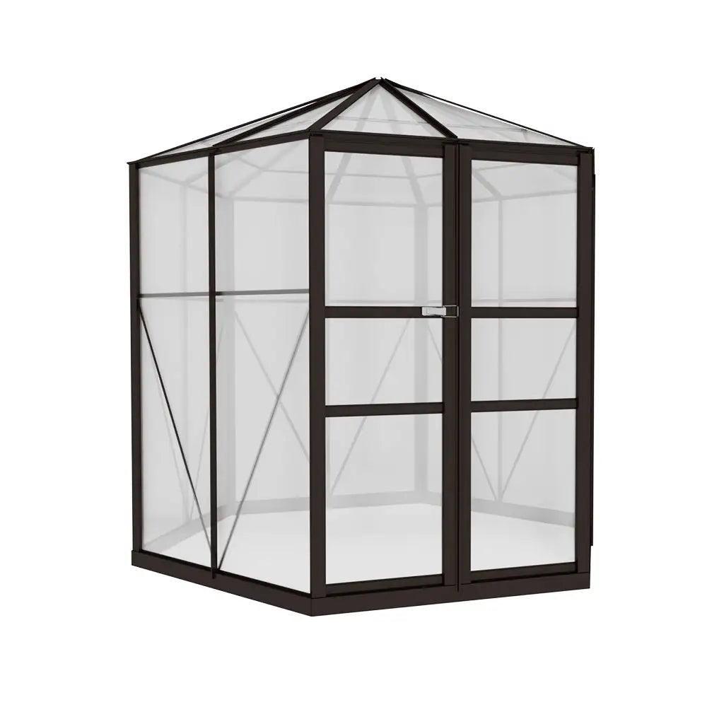 Greenfingers Greenhouse 2.4x2.1x2.32M Aluminium Polycarbonate Green House Garden Shed - Home & Garden > Green Houses