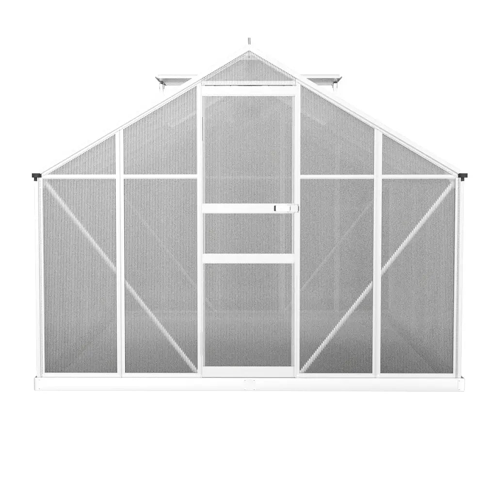 Greenfingers Greenhouse 3x2.5x1.95M Aluminium Polycarbonate Green House Garden Shed - Home & Garden > Green Houses