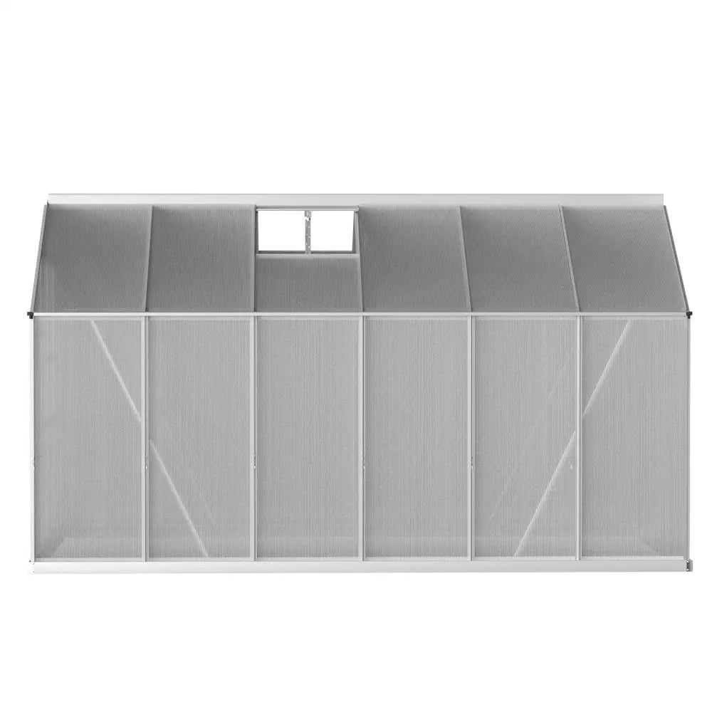 Greenfingers Greenhouse 3x2.5x2.26M Double Doors Aluminium Green House Garden Shed - Home & Garden > Green Houses