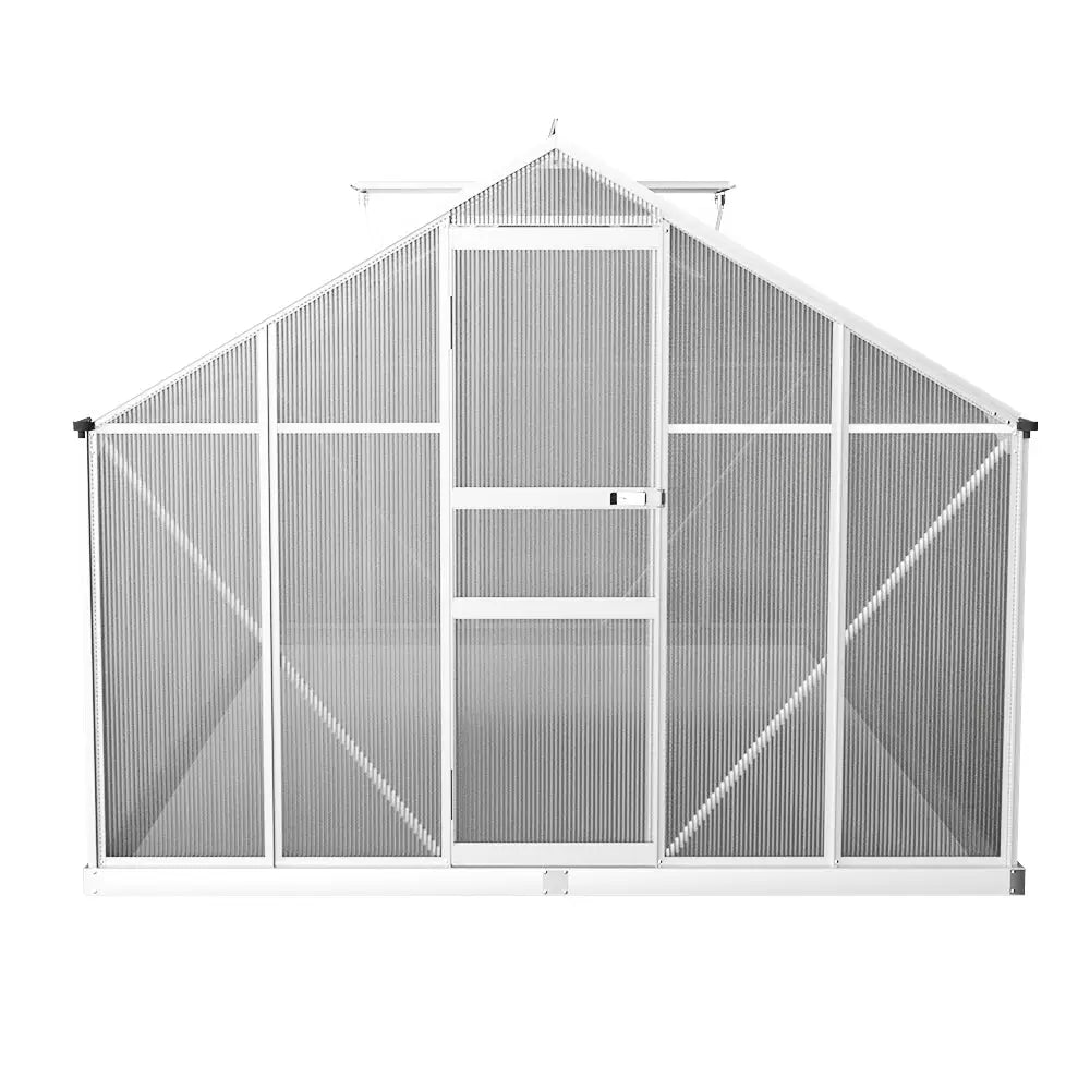 Greenfingers Greenhouse 4.2x2.5x1.95M Aluminium Polycarbonate Green House Garden Shed - Home & Garden > Green Houses