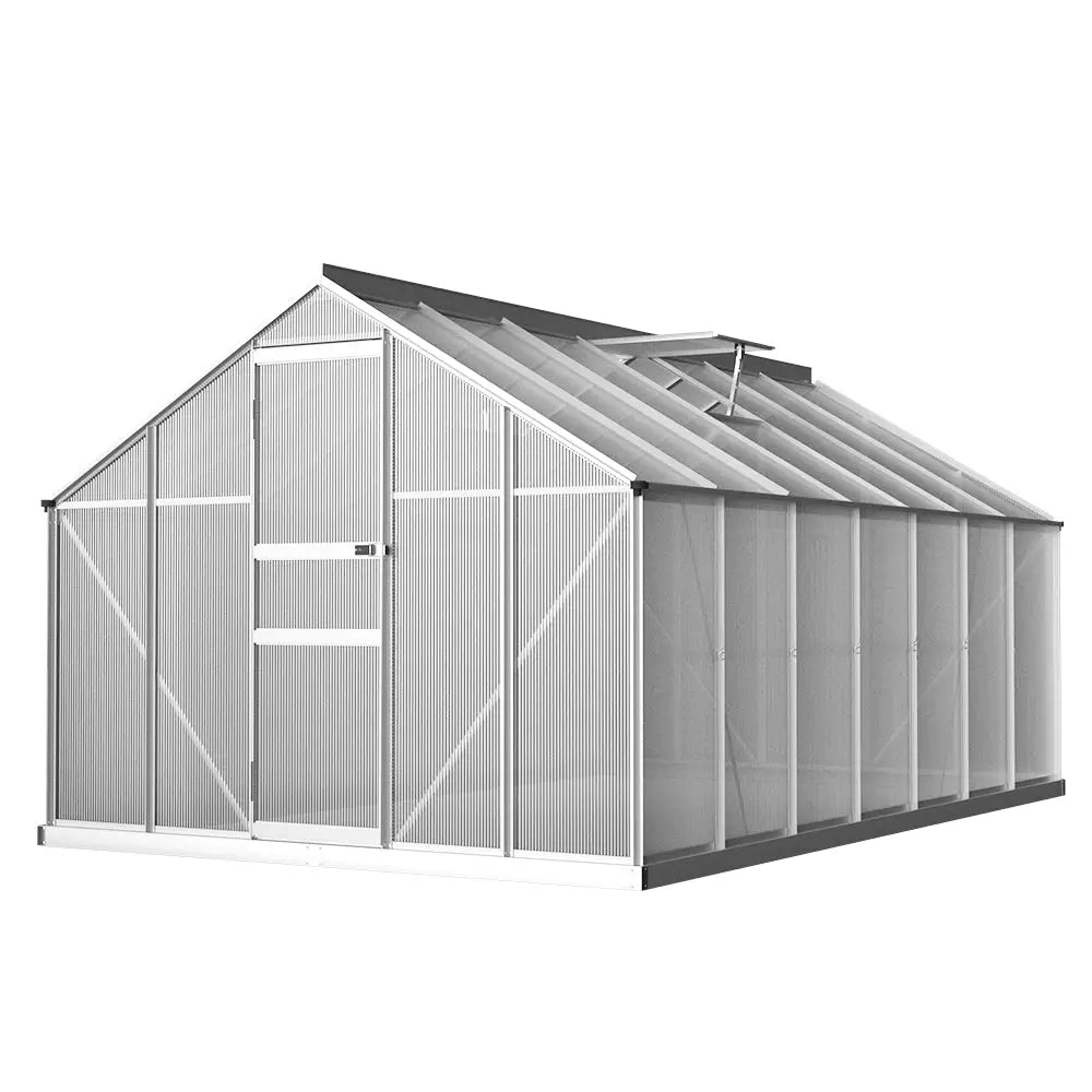 Greenfingers Greenhouse 4.2x2.5x1.95M Aluminium Polycarbonate Green House Garden Shed - Home & Garden > Green Houses