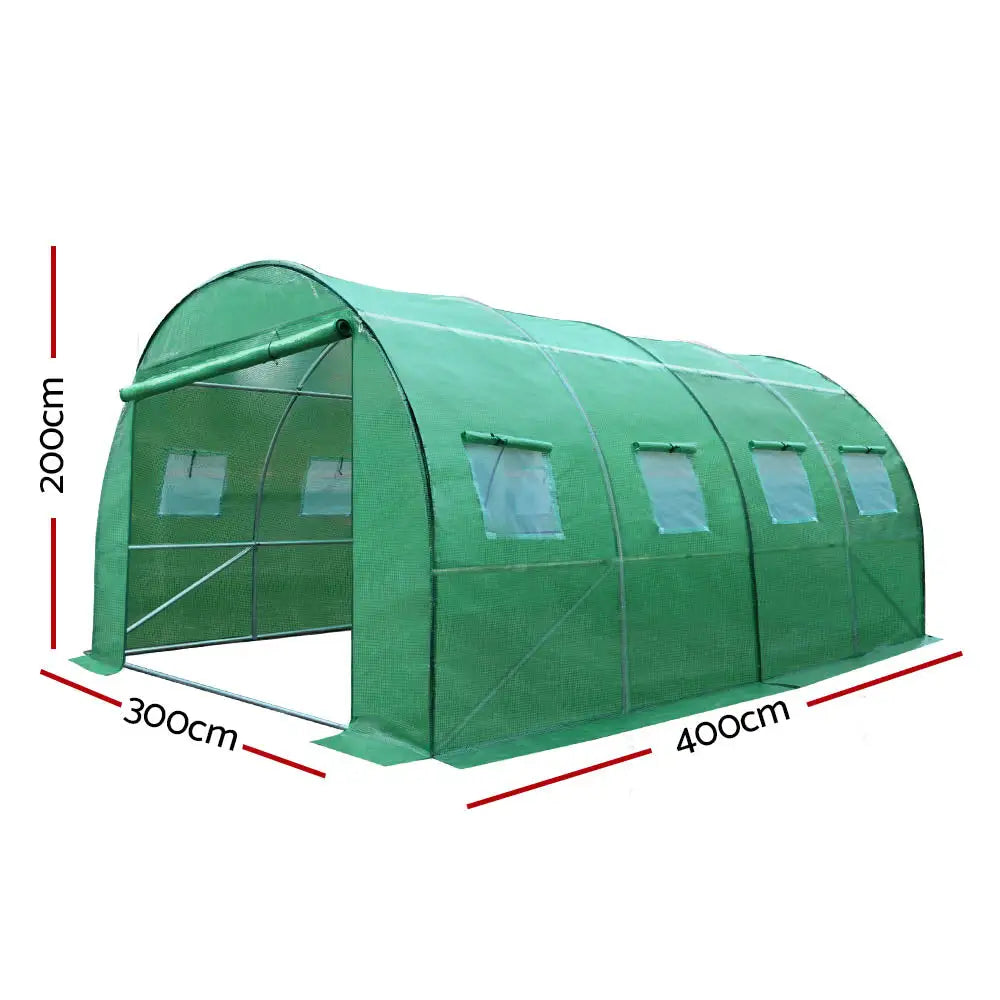 Greenfingers Greenhouse 4x3x2M Walk in Green House Tunnel Plant Garden Shed Dome - Home & Garden > Green Houses
