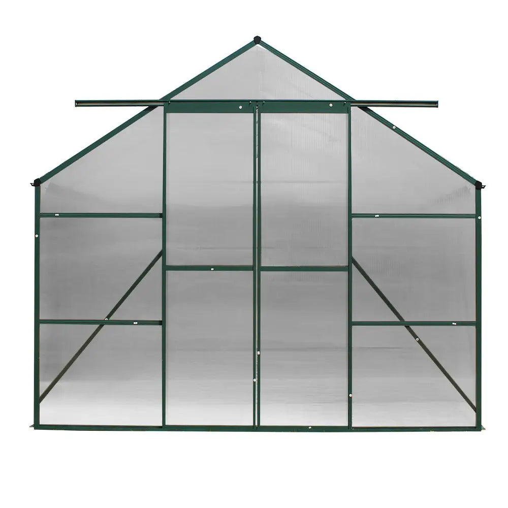 Greenfingers Greenhouse 5.1x2.44x2.1M Aluminium Polycarbonate Green House Garden Shed - Home & Garden > Green Houses