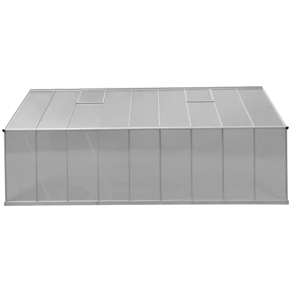 Greenfingers Greenhouse 5.1x2.5x2.26M Double Doors Aluminium Green House Garden Shed - Home & Garden > Green Houses