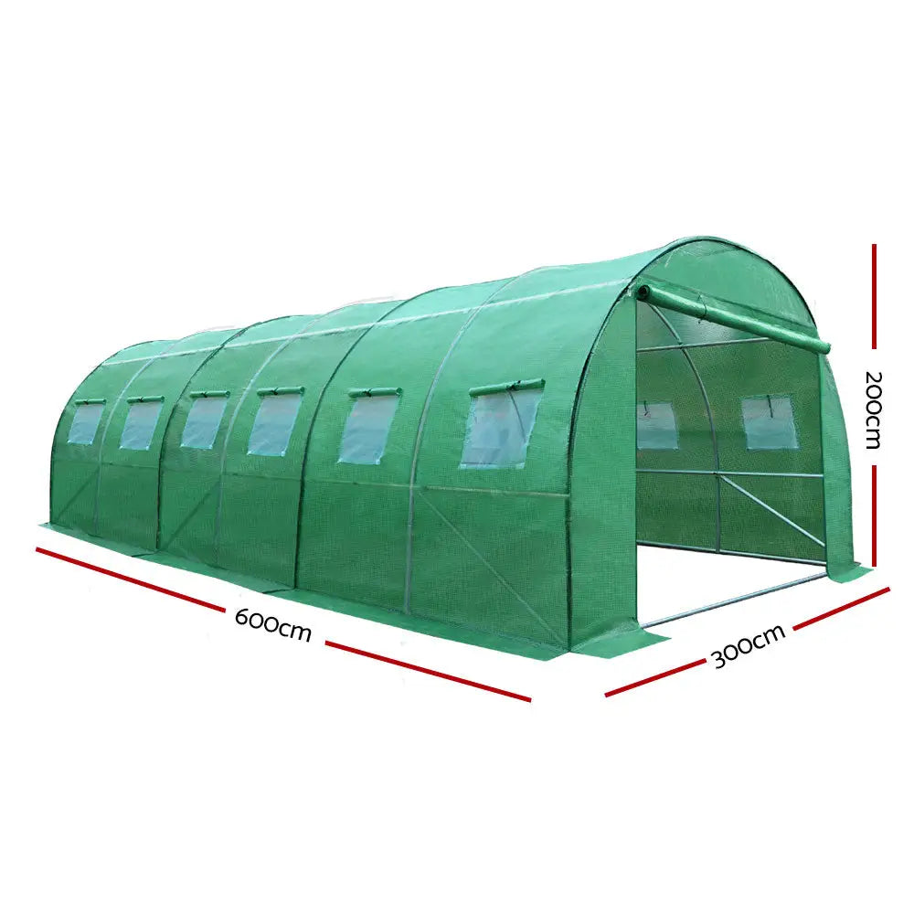Greenfingers Greenhouse 6x3x2M Walk in Green House Tunnel Plant Garden Shed Dome - Home & Garden > Green Houses
