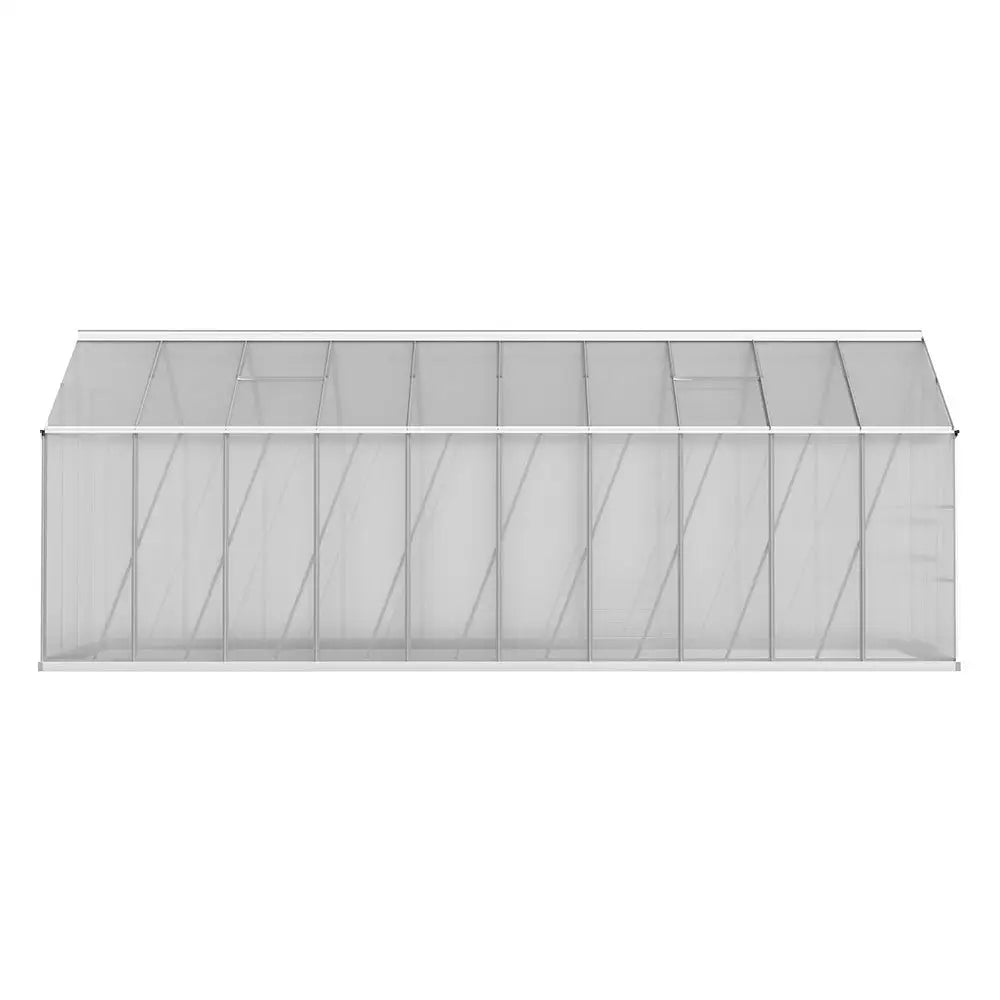 Greenfingers Greenhouse Aluminium Large Green House Garden Shed 6X2.4M - Home & Garden > Green Houses