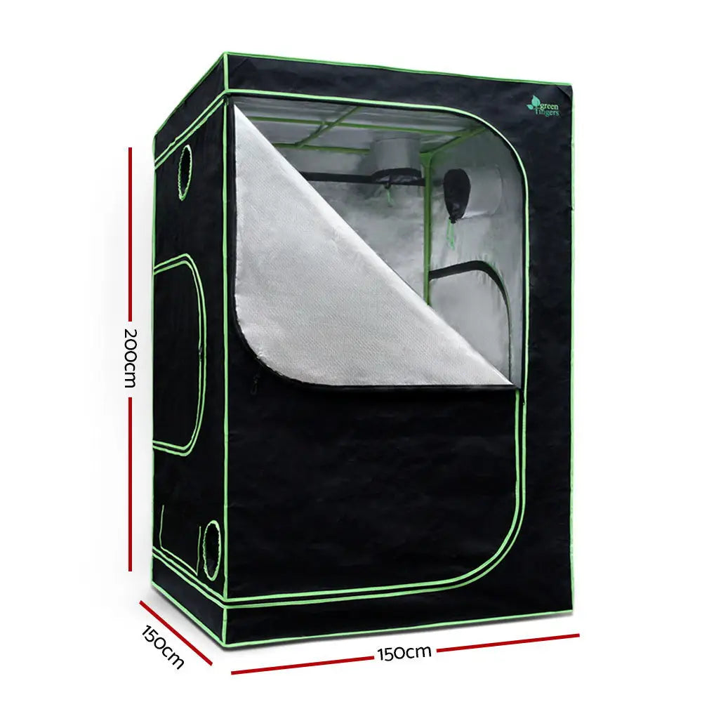 Greenfingers Grow Tent 150x150x200CM Hydroponics Kit Indoor Plant Room System - Home & Garden > Green Houses