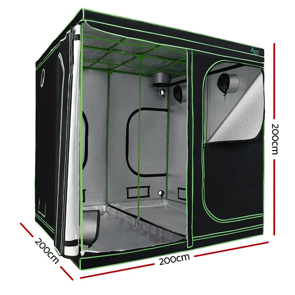 Greenfingers Grow Tent 200x200x200CM Hydroponics Kit Indoor Plant Room System - Home & Garden > Green Houses