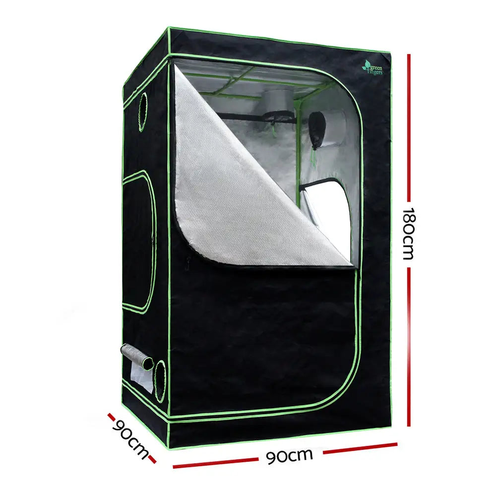 Greenfingers Grow Tent 900x90x180CM 1680D Hydroponics Kit Indoor Plant Room System - Home & Garden > Green Houses