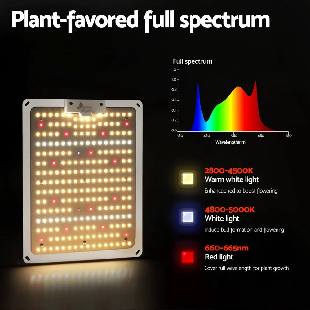 Greenfingers Max 1000W Grow Light LED Full Spectrum Indoor Plant All Stage Growth - Home & Garden > Green Houses