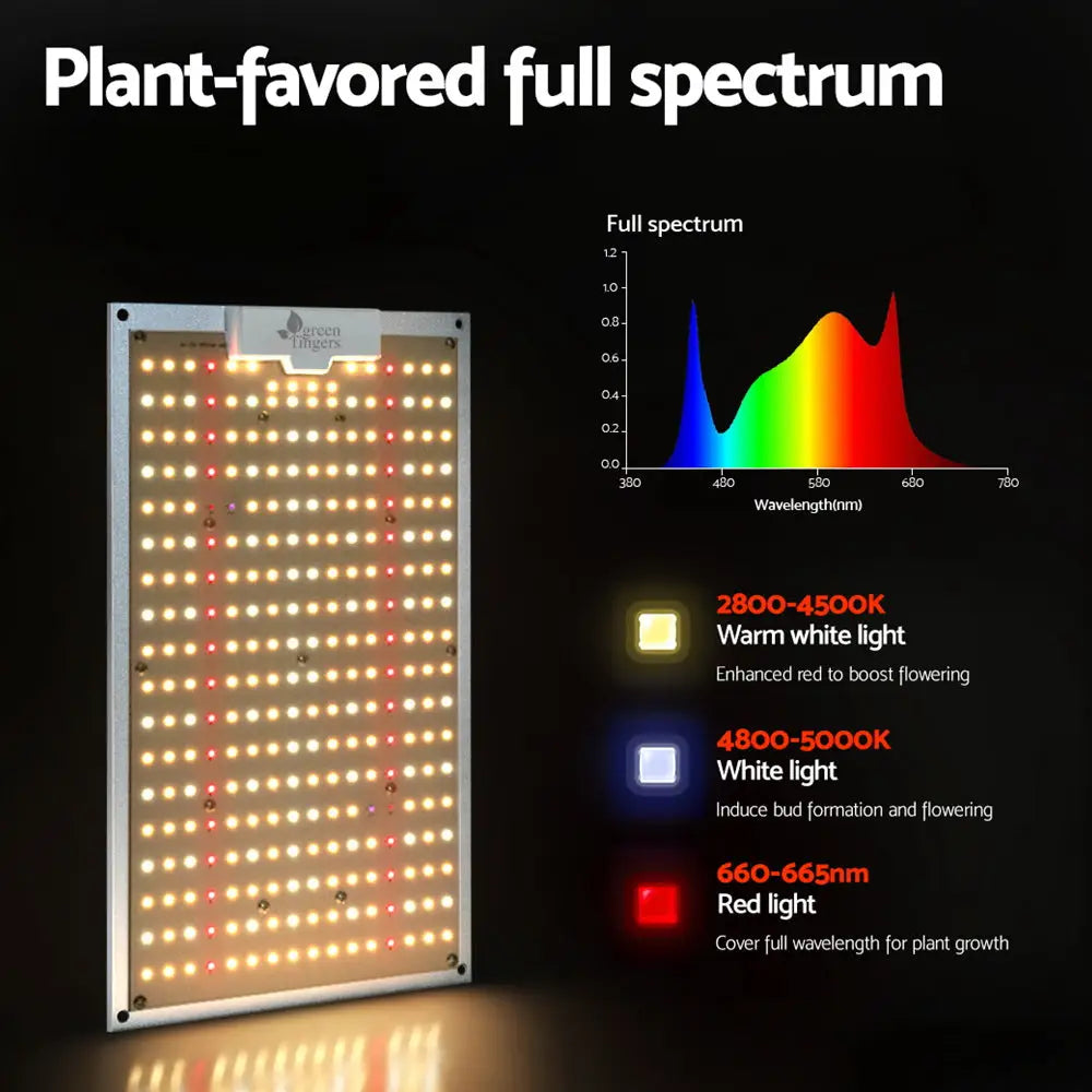 Greenfingers Max 1500W Grow Light LED Full Spectrum Indoor Plant All Stage Growth - Home & Garden > Green Houses