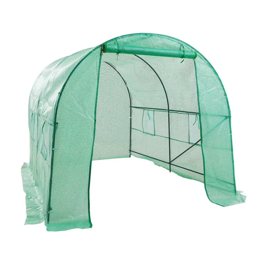 Greenhouse Walk-In Shed 3x2x2M PE Dome Tunnel Polytunnel - Home & Garden > Green Houses