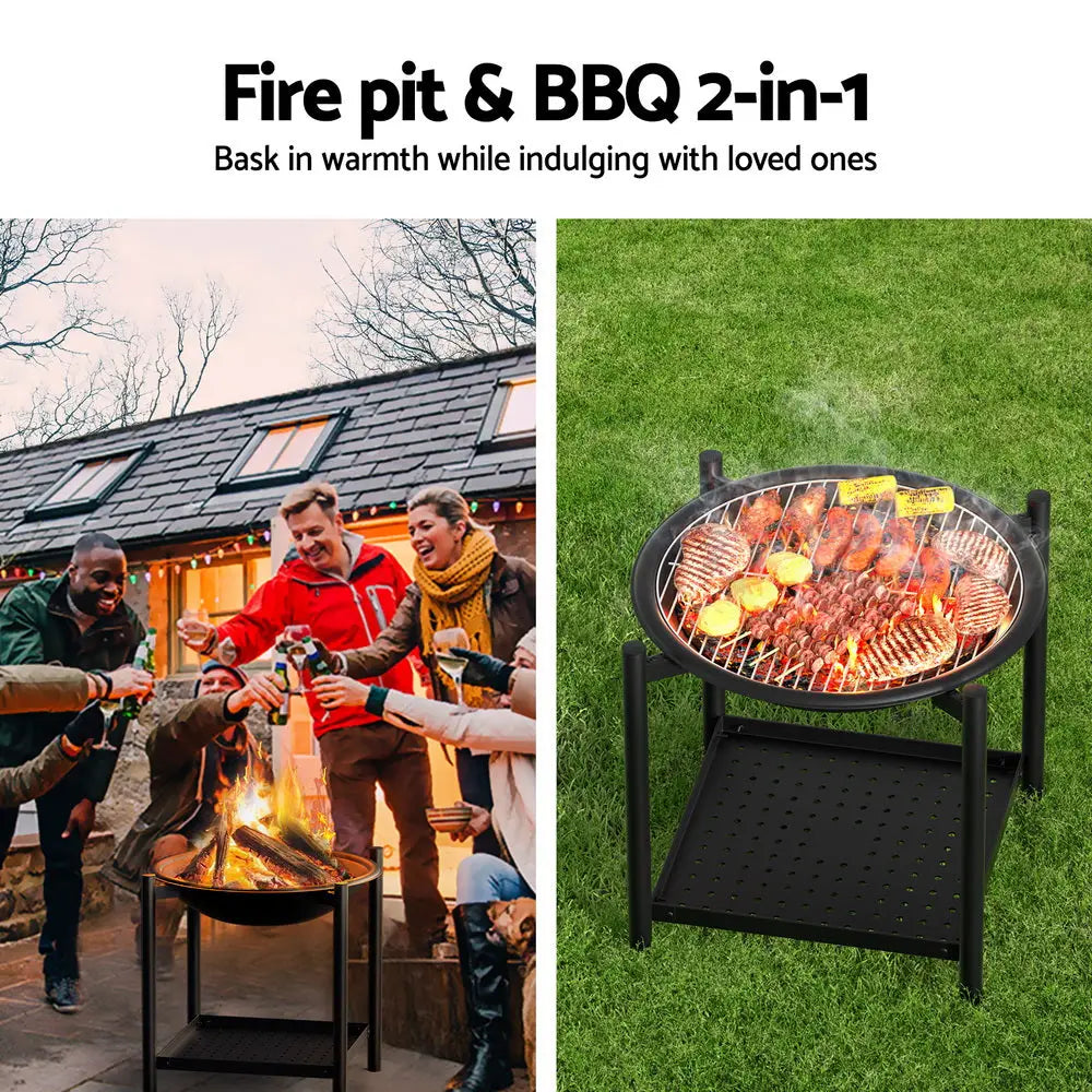 Grillz Fire Pit BBQ Grill 2-in-1 Outdoor - Home & Garden > BBQ > BBQ Tools